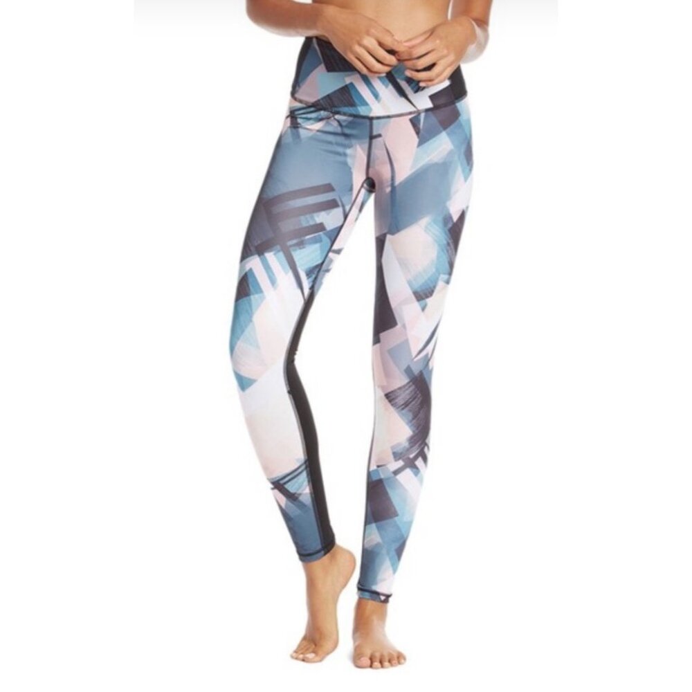 LUCY ATHLETIC GEOMETRIC LEGGINGS WOMENS PLUS SIZE 1X REG. PULL ON YOGA SPORT GYM